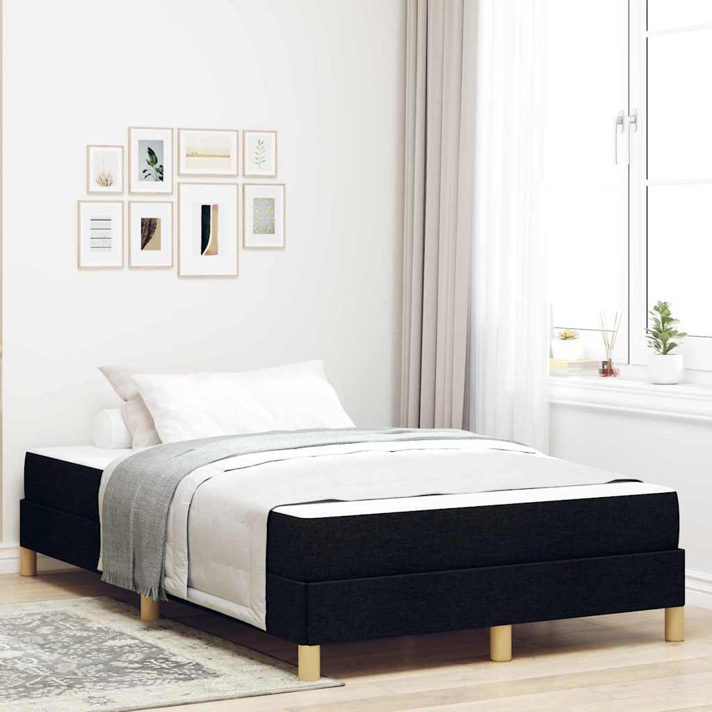 Boxspringbed met matras Zwart 120 x 200 cm Stof is nu te koop bij PeponiXL, paradijselijk wonen!