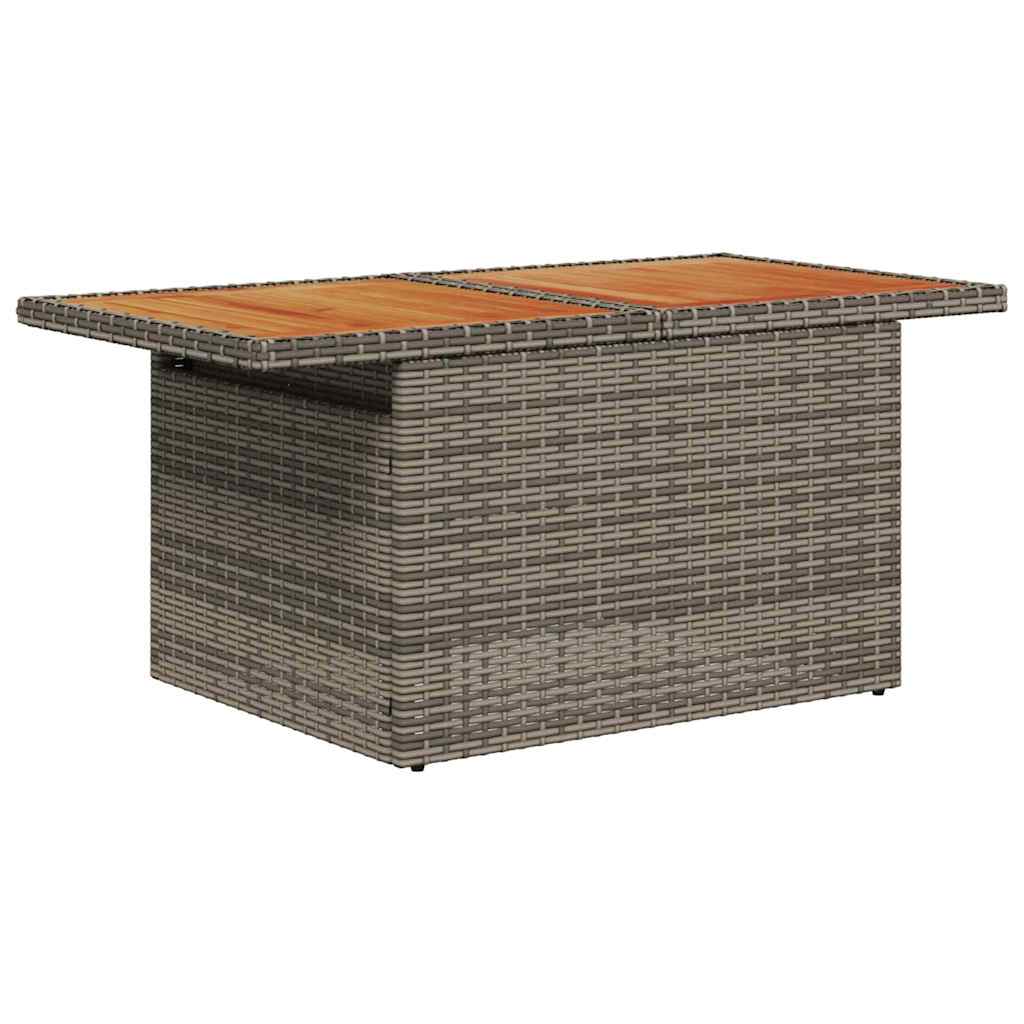 Tuin Sofa Set met opslag 6 pcs Grijs Poly riet is nu te koop bij PeponiXL, paradijselijk wonen!