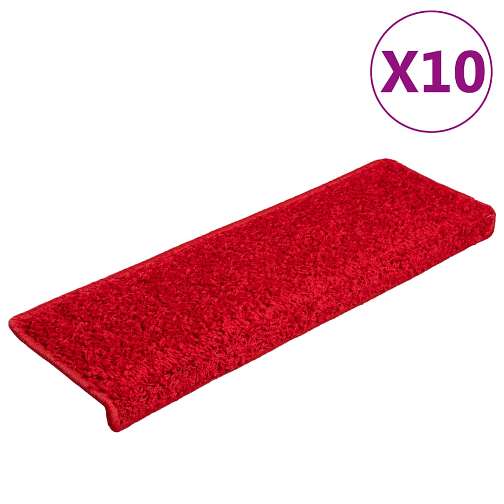 Trapmatten 20 st 65x21x4 cm Rood Rechthoekige Rand is nu te koop bij PeponiXL, paradijselijk wonen!