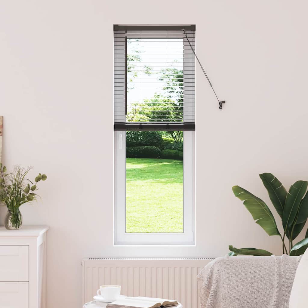 Venetiaanse Jaloezieën Zwart 130 x 45 cm Aluminium is nu te koop bij PeponiXL, paradijselijk wonen!