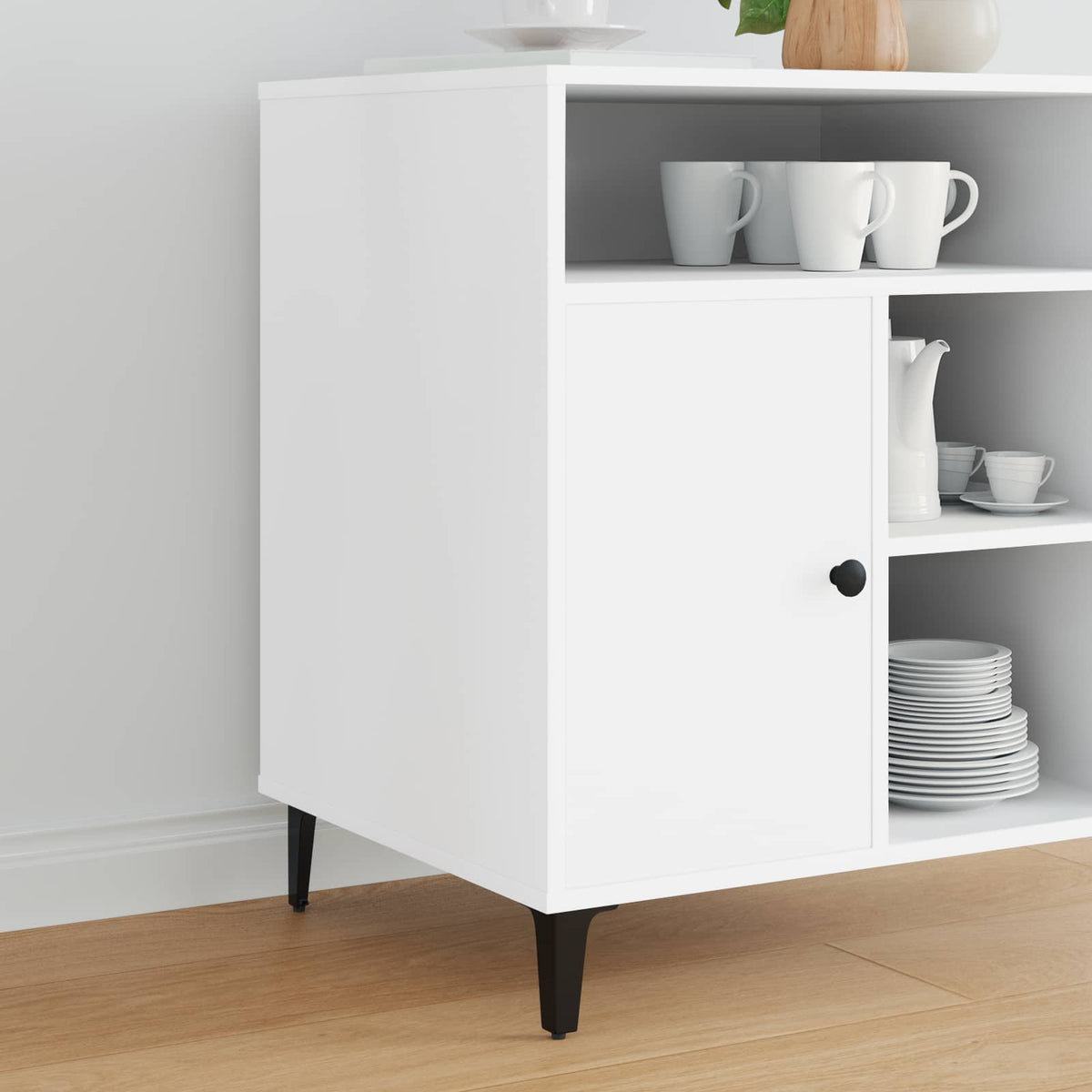 Meubelpoten 2 pcs Zwart 54,1 x 54,1 x 100 mm IJzer is nu te koop bij PeponiXL, paradijselijk wonen!