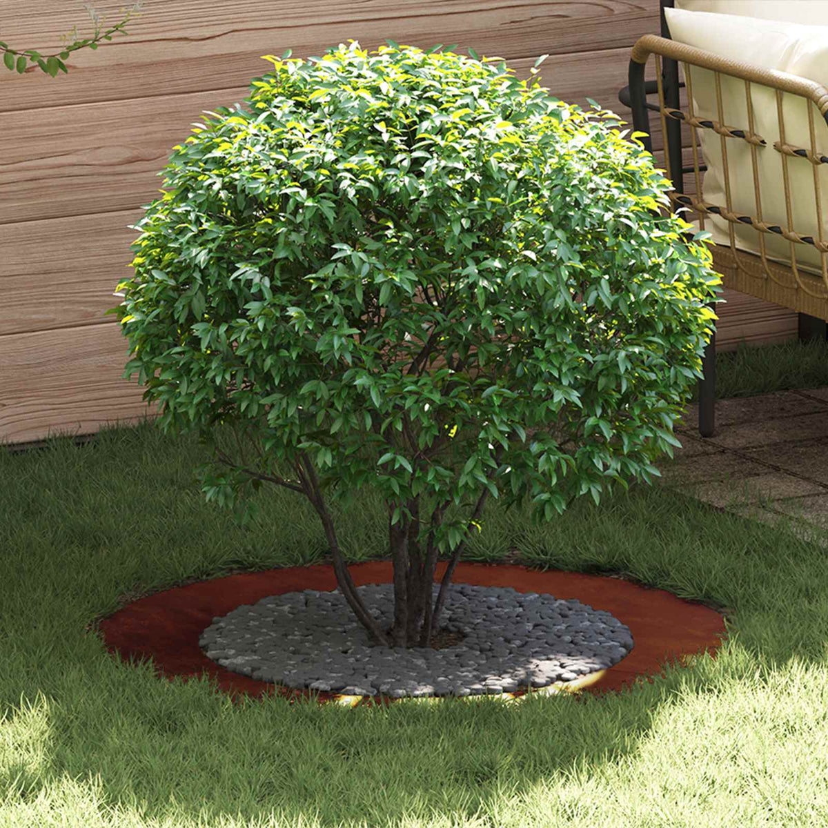 geschikt voor platte boomringen 5 pcs Bruin Ø60 / 90 cm is nu te koop bij PeponiXL, paradijselijk wonen!