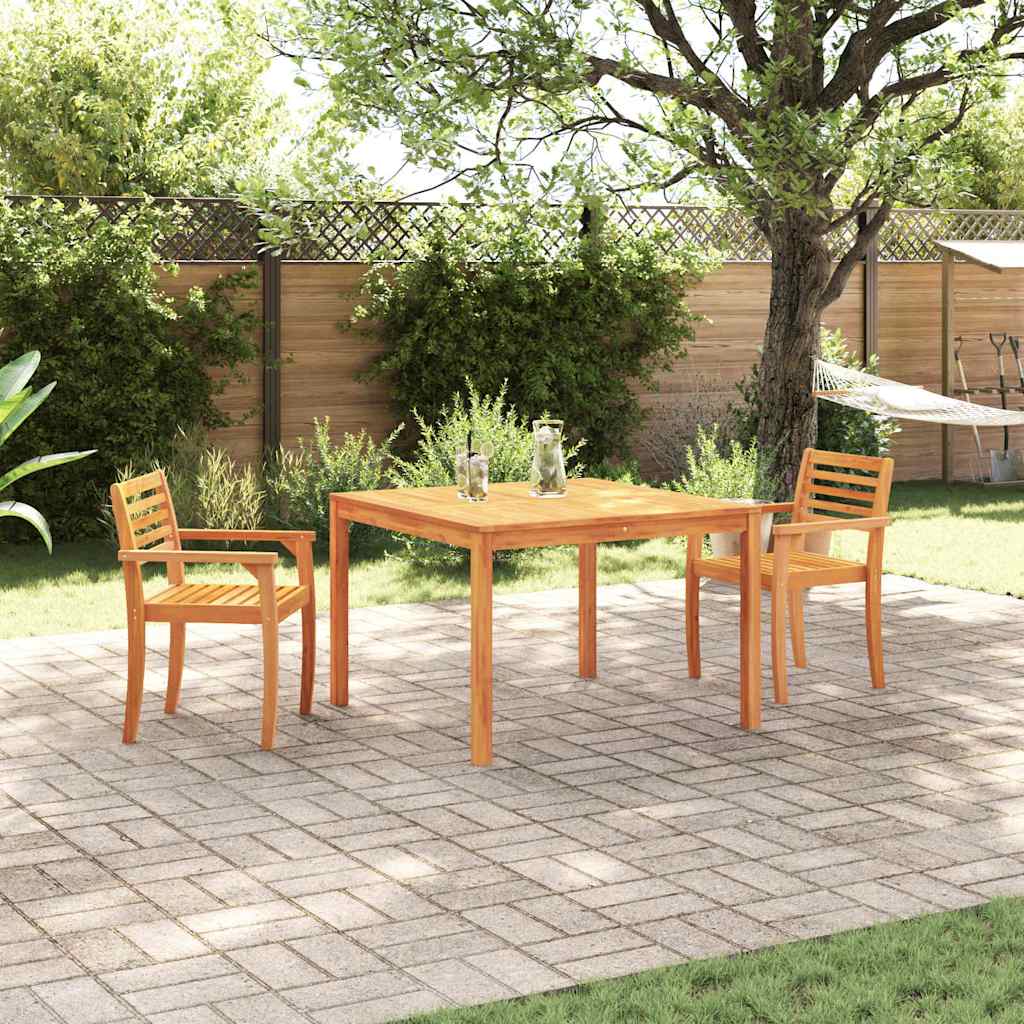 Tuin eettafelset 3 pcs Bruin Massief Acaciahout is nu te koop bij PeponiXL, paradijselijk wonen!