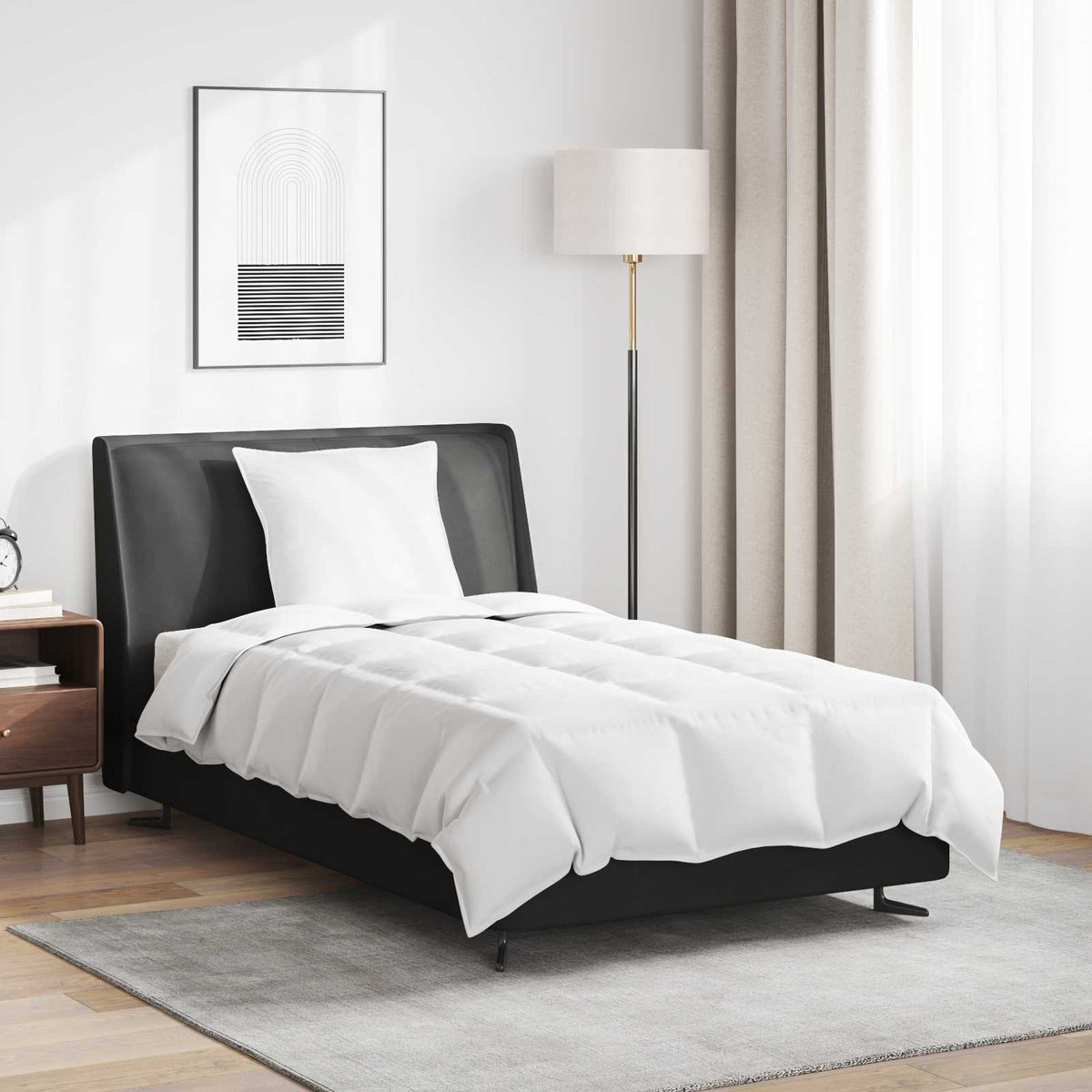Zomer Dekbed met kussen 2 pcs Wit Donsveertjes is nu te koop bij PeponiXL, paradijselijk wonen!