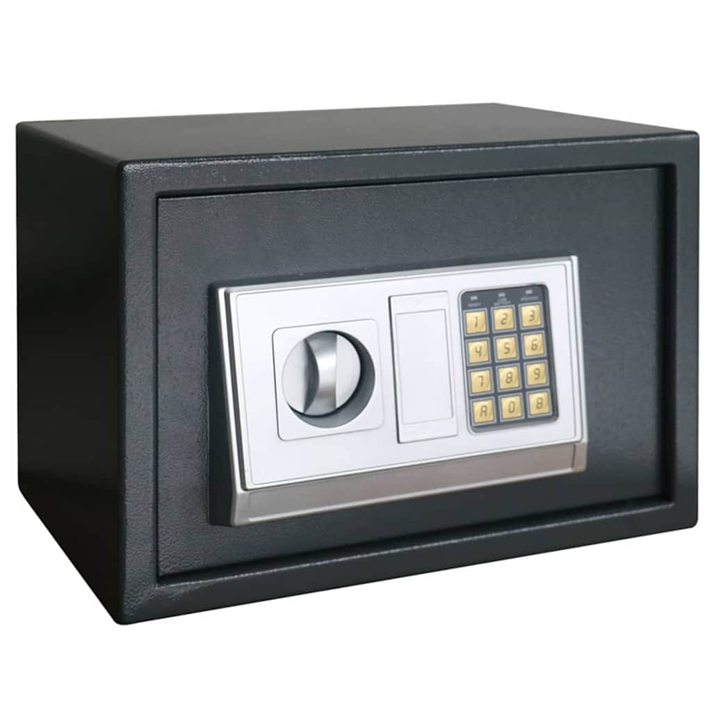 Digitale kluis met slot Donkergrijs 35 x 25 x 25 cm Staal is nu te koop bij PeponiXL, paradijselijk wonen!