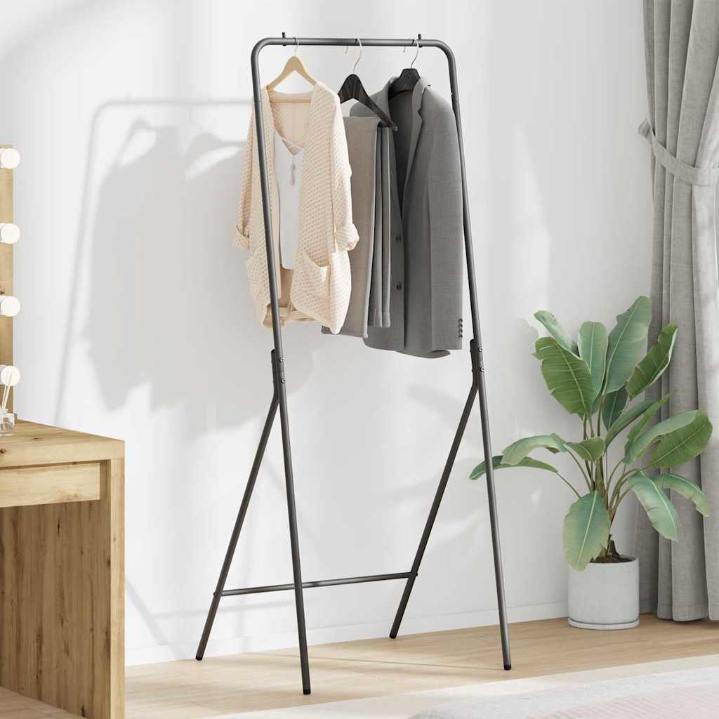 Kledingrek Zwart 60 x 53 x 155 cm Staal is nu te koop bij PeponiXL, paradijselijk wonen!