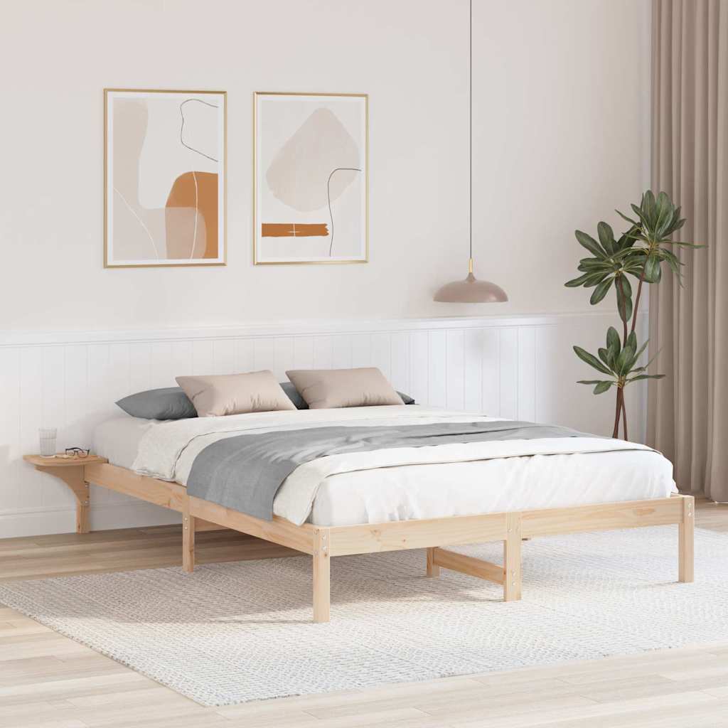 Bedframe Naturel 140 x 200 cm Massief grenenhout is nu te koop bij PeponiXL, paradijselijk wonen!