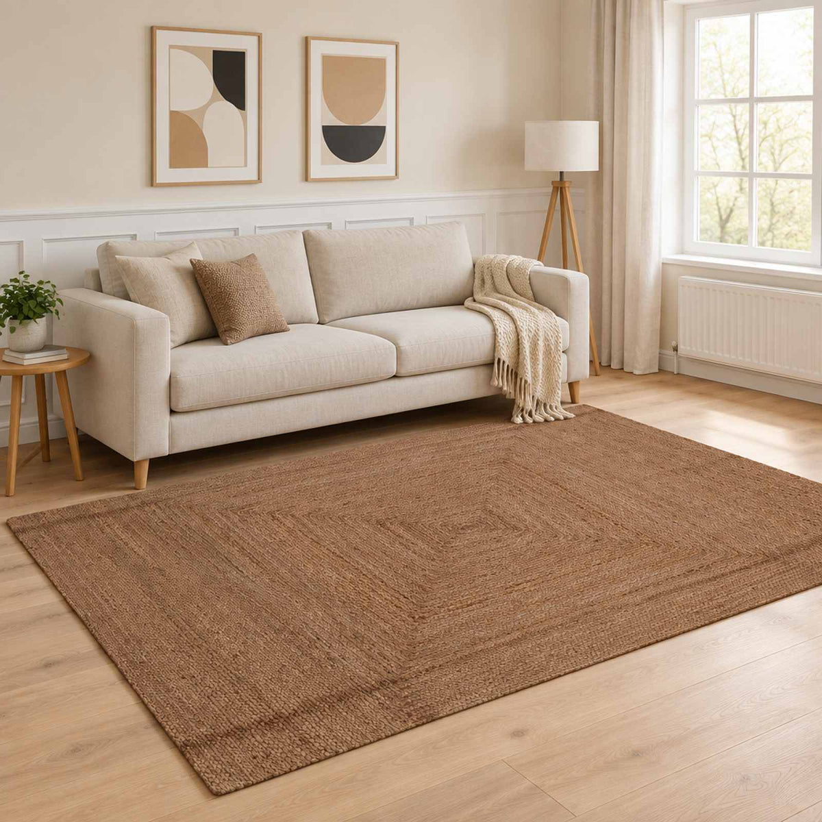 Gebied Tapijt Grijs 200 x 290 cm Jute is nu te koop bij PeponiXL, paradijselijk wonen!