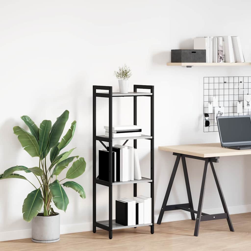 Boekenkast Grijs sonoma 40 x 30 x 119 cm Bewerkt hout is nu te koop bij PeponiXL, paradijselijk wonen!