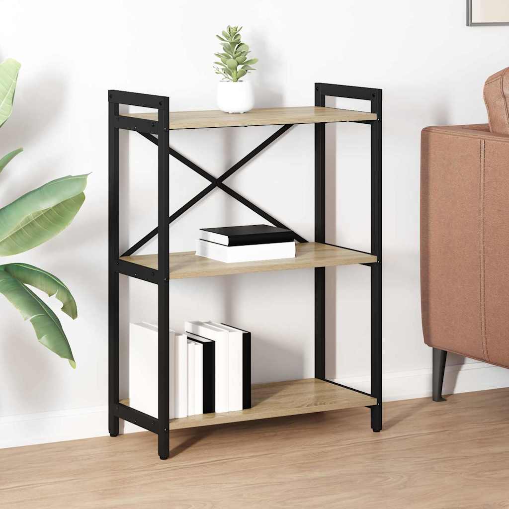 Boekenkast Sonoma Eiken 60 x 30 x 85 cm Bewerkt hout is nu te koop bij PeponiXL, paradijselijk wonen!