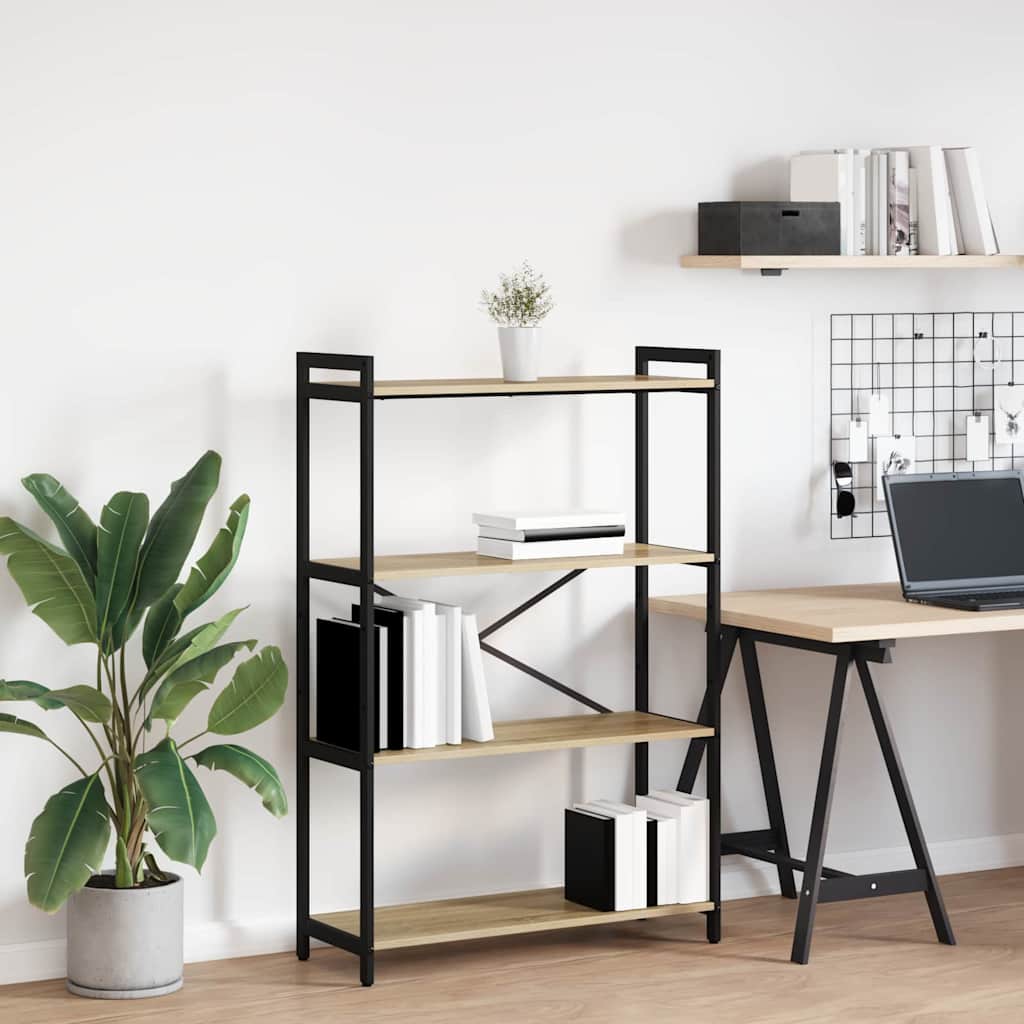 Boekenkast Sonoma Eiken 80 x 30 x 120 cm Bewerkt hout is nu te koop bij PeponiXL, paradijselijk wonen!