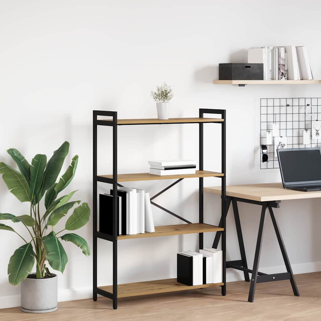 Boekenkast Artisan Eiken 80 x 30 x 120 cm Bewerkt hout is nu te koop bij PeponiXL, paradijselijk wonen!
