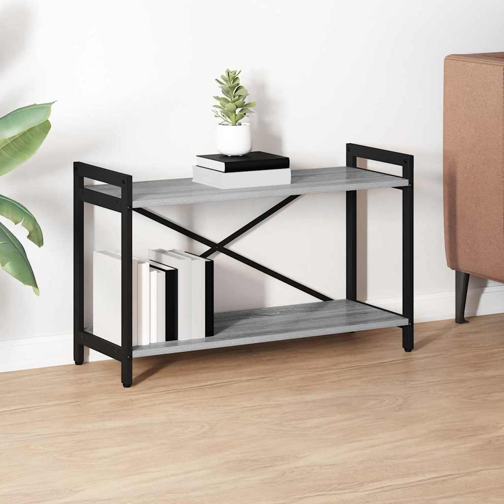 Boekenkast Grijs sonoma 80 x 30 x 50 cm Bewerkt hout is nu te koop bij PeponiXL, paradijselijk wonen!
