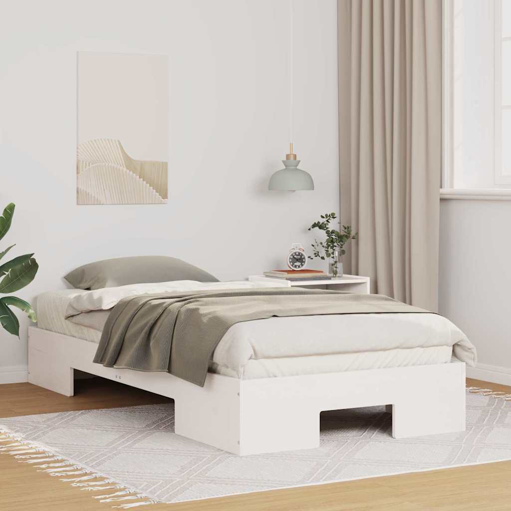 Bedframe Wit 90 x 190 cm is nu te koop bij PeponiXL, paradijselijk wonen!