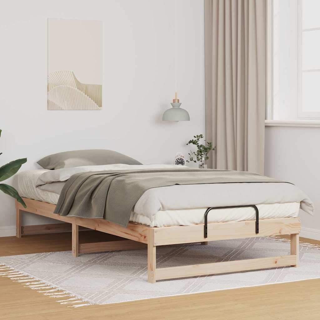 Bedframe Bruin 100 x 200 cm Massief grenenhout is nu te koop bij PeponiXL, paradijselijk wonen!