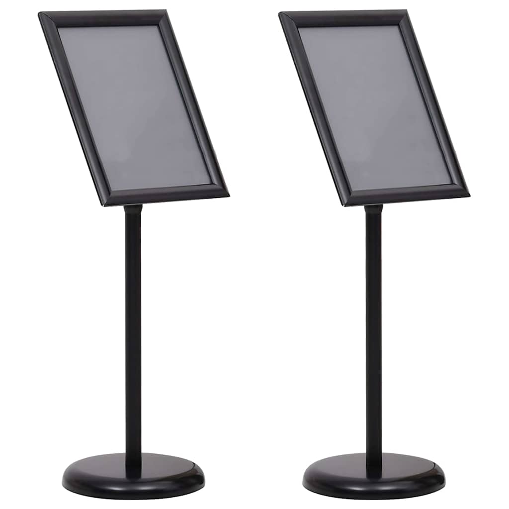 Posterstandaards 2 pcs Zwart 45 x 32,7 x 108 cm Aluminium is nu te koop bij PeponiXL, paradijselijk wonen!
