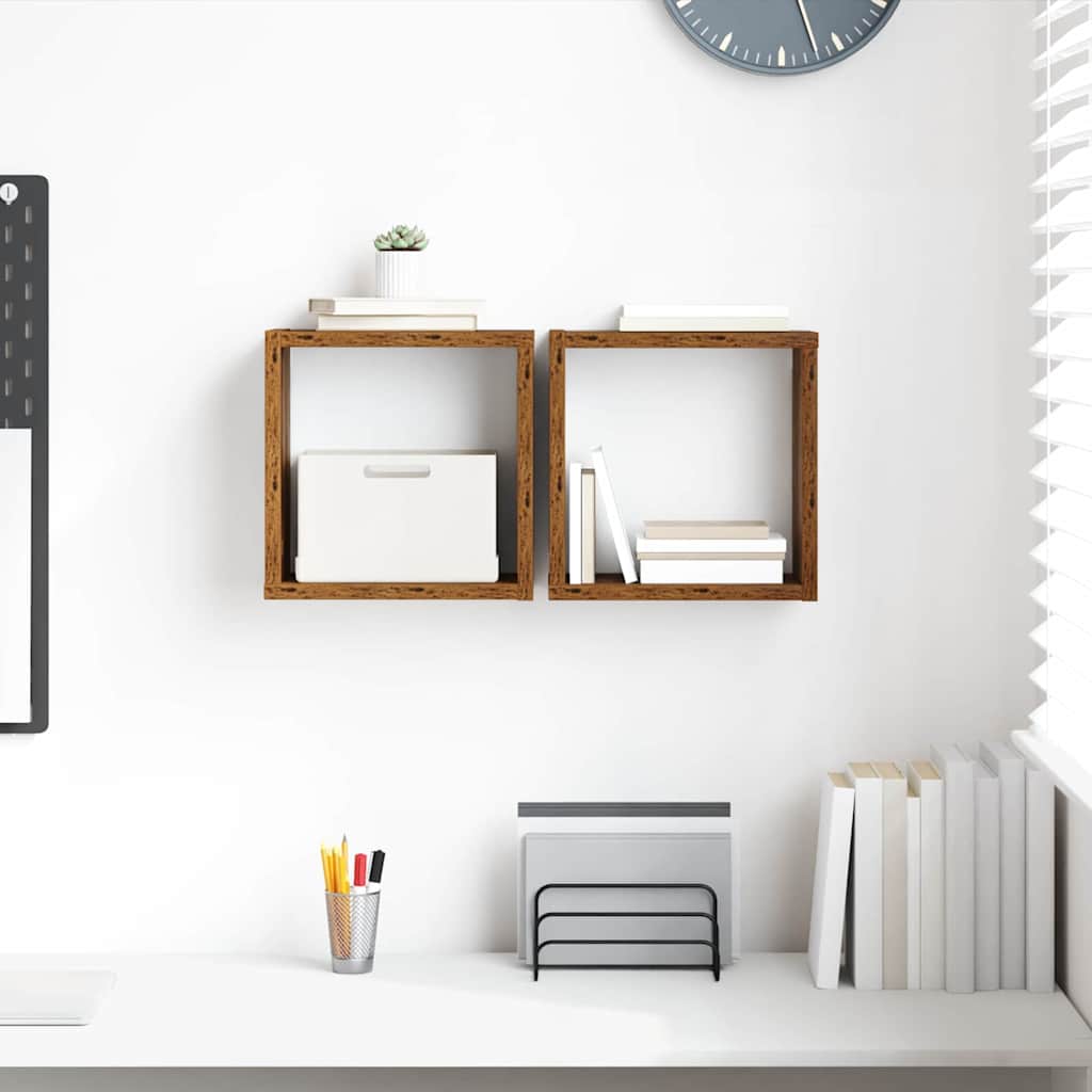 Wandschappen met plank Wandgemonteerd Oudhout Bewerkt hout is nu te koop bij PeponiXL, paradijselijk wonen!