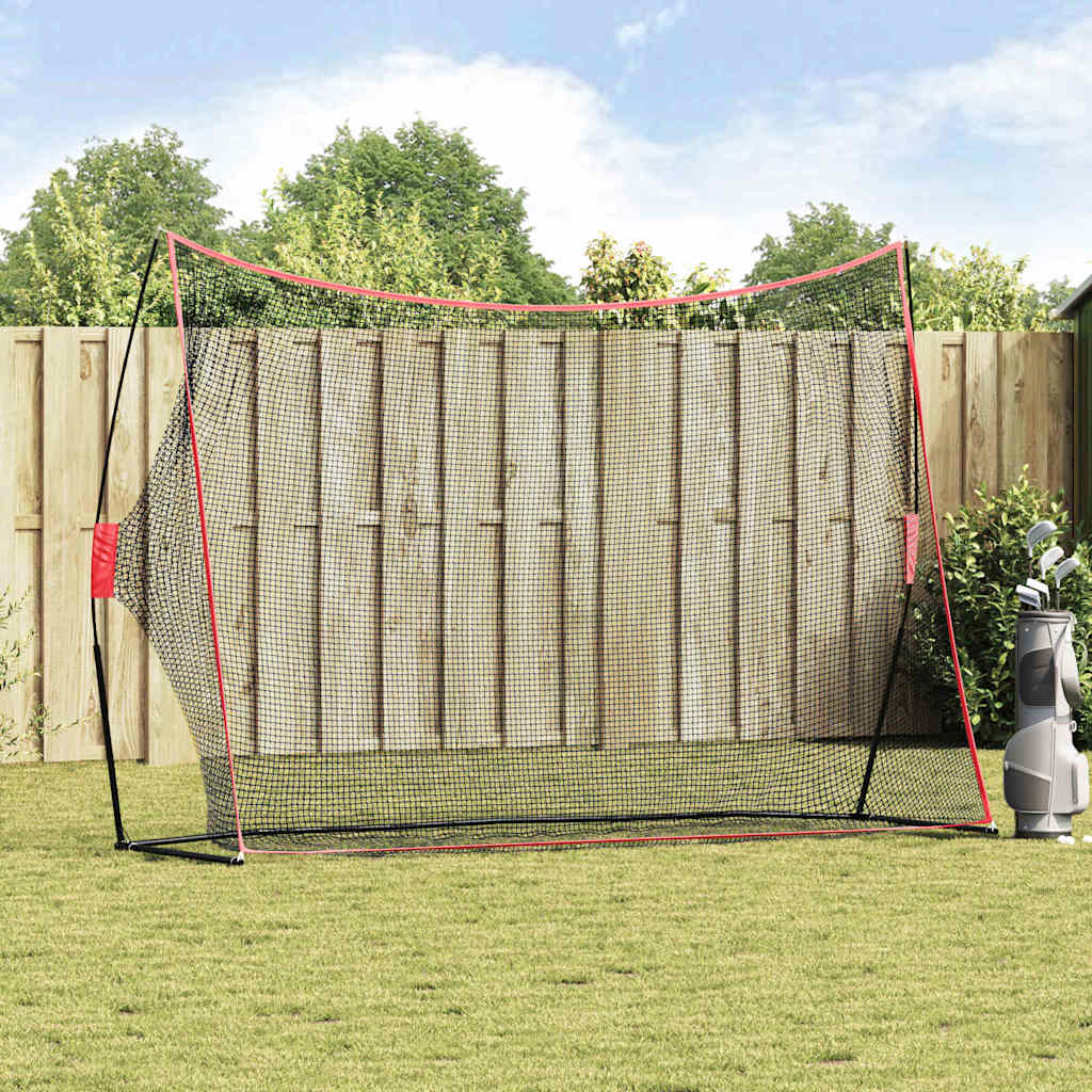 Golf Trainingshulpmiddel Zwart 314 x 92 x 214 cm Polyester is nu te koop bij PeponiXL, paradijselijk wonen!