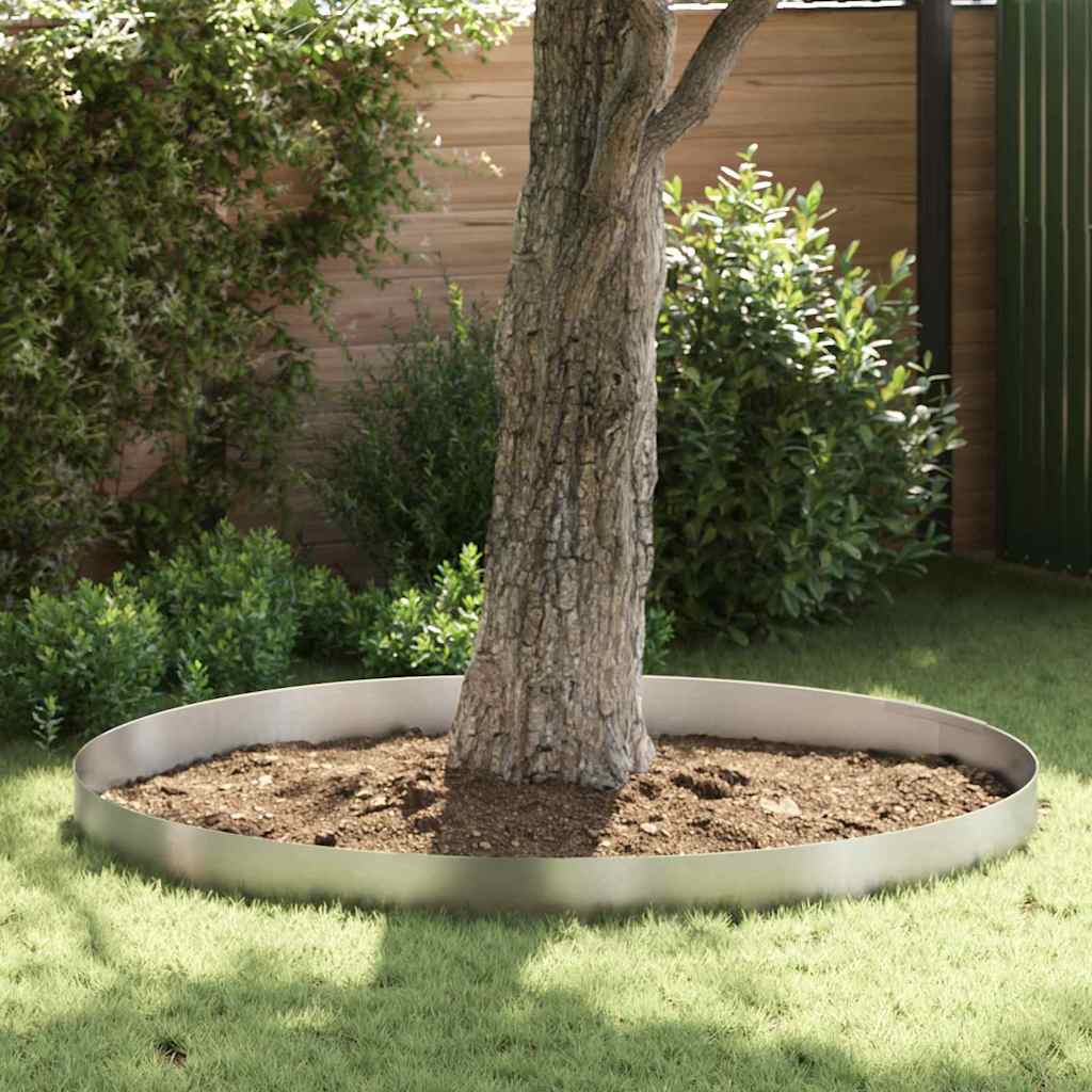 Tuinrand Zilver 450 x 0,05 x 20 cm Roestvrij staal is nu te koop bij PeponiXL, paradijselijk wonen!
