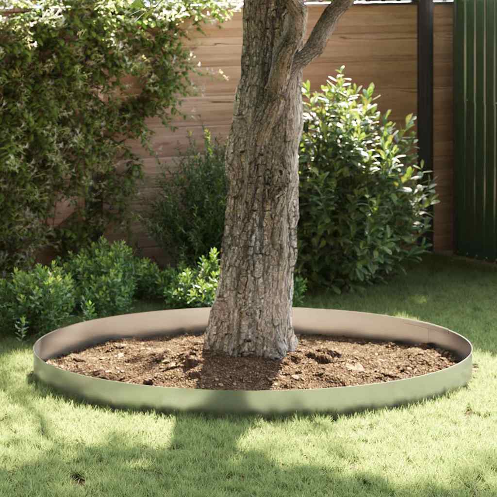 Tuinrand 4 st 450 x 20 cm Gegalvaniseerd staal Zilver is nu te koop bij PeponiXL, paradijselijk wonen!