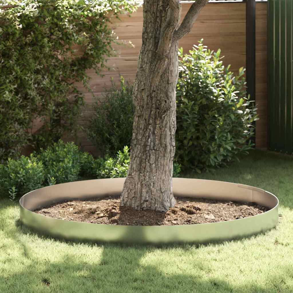 Tuinrand 450 x 25 cm Gegalvaniseerd staal Zilver is nu te koop bij PeponiXL, paradijselijk wonen!