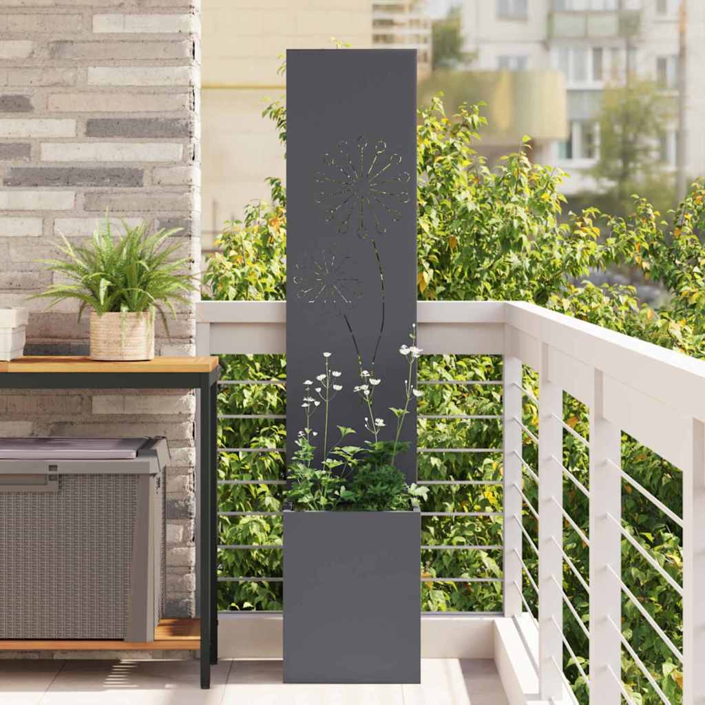 Tuin Privacy Screen Antraciet 32 x 150 cm Koudgewalst staal is nu te koop bij PeponiXL, paradijselijk wonen!