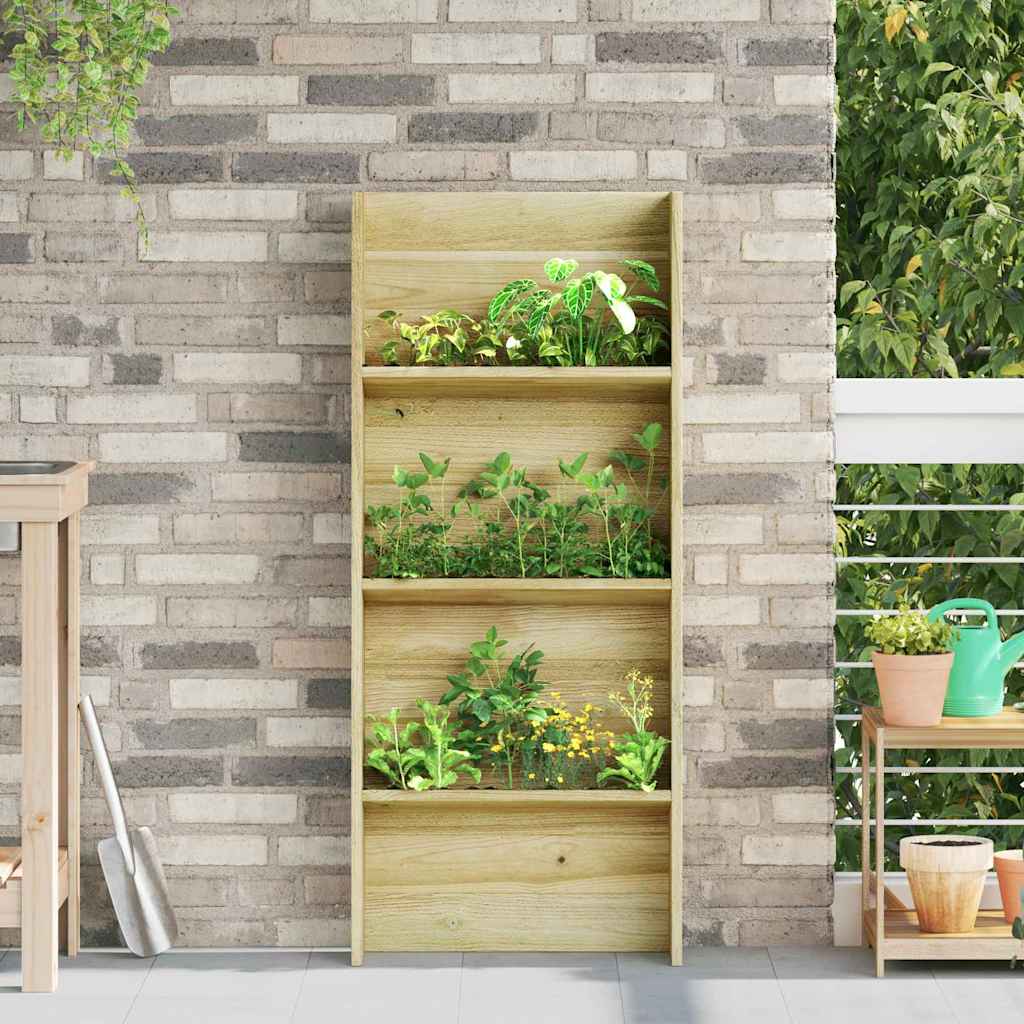 Plantenplanken Bruin 50 x 15 x 117 cm Geïmpregneerd grenenhout is nu te koop bij PeponiXL, paradijselijk wonen!