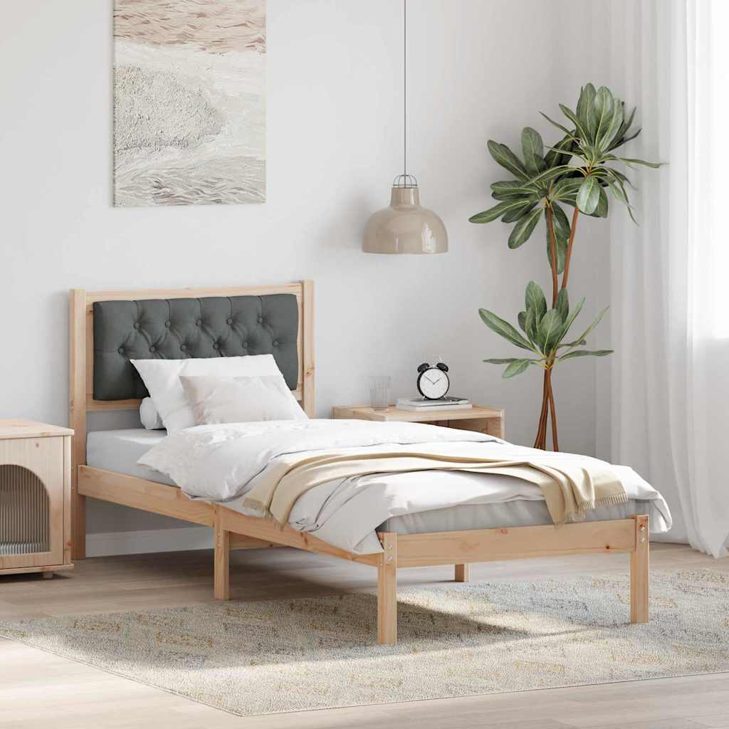 Bedframe Donkergrijs 80 x 200 cm Massief grenenhout is nu te koop bij PeponiXL, paradijselijk wonen!