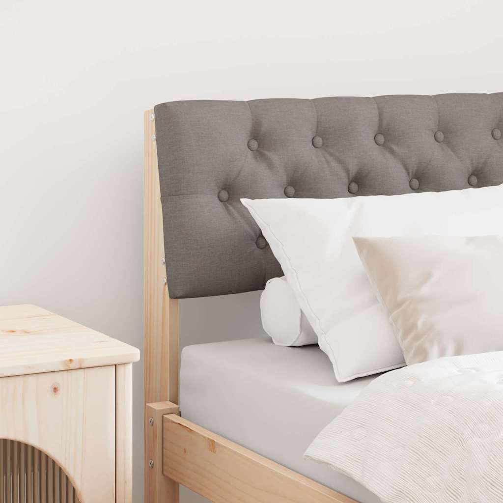 Gestoffeerd hoofdbord Taupe 80 cm Massief grenenhout is nu te koop bij PeponiXL, paradijselijk wonen!