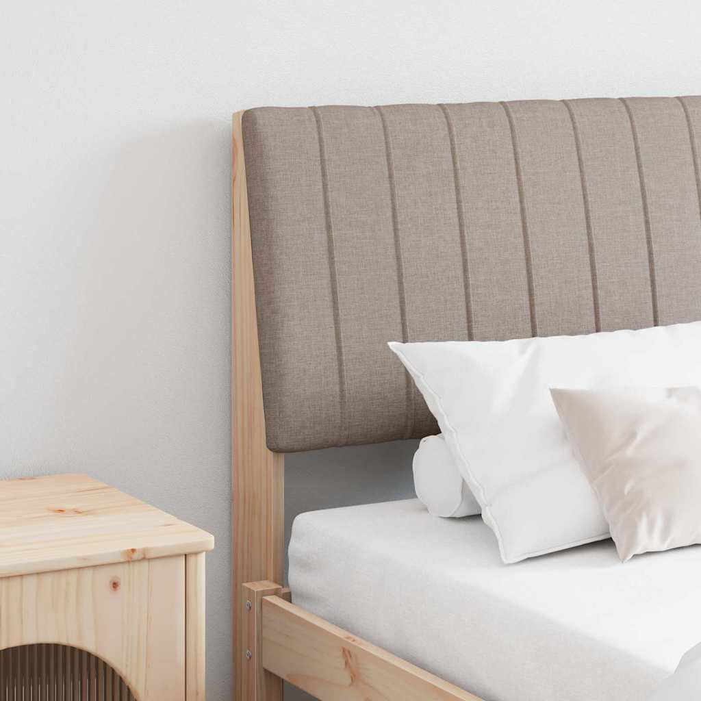 Gestoffeerd hoofdbord Taupe 200 cm Massief grenenhout is nu te koop bij PeponiXL, paradijselijk wonen!