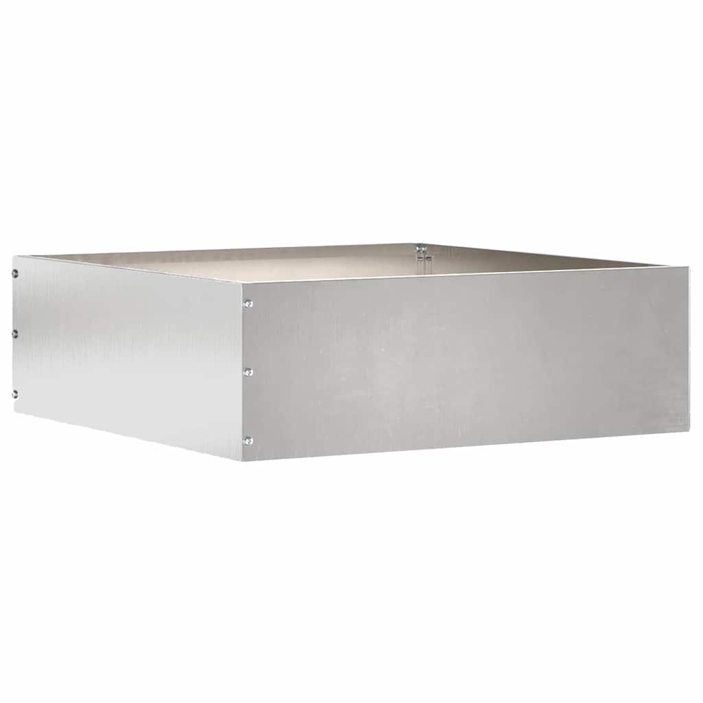 Tuinrand Zilver 40 x 40 x 13 cm Roestvrij staal is nu te koop bij PeponiXL, paradijselijk wonen!