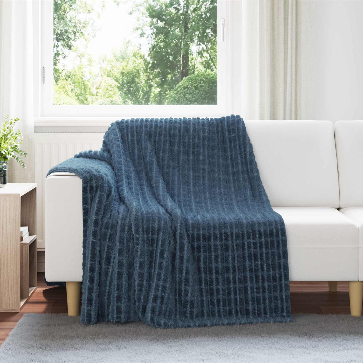 Gooi Deken Marineblauw 200 x 150 cm Fleece is nu te koop bij PeponiXL, paradijselijk wonen!