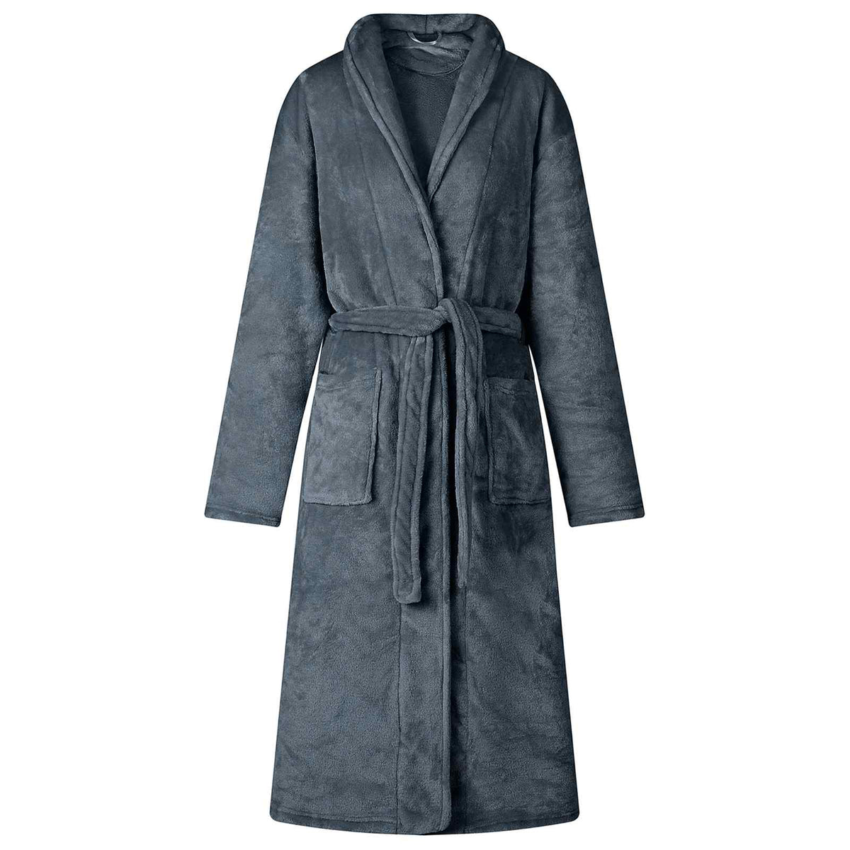Badjas zonder Kap Marineblauw xxl Flanel is nu te koop bij PeponiXL, paradijselijk wonen!