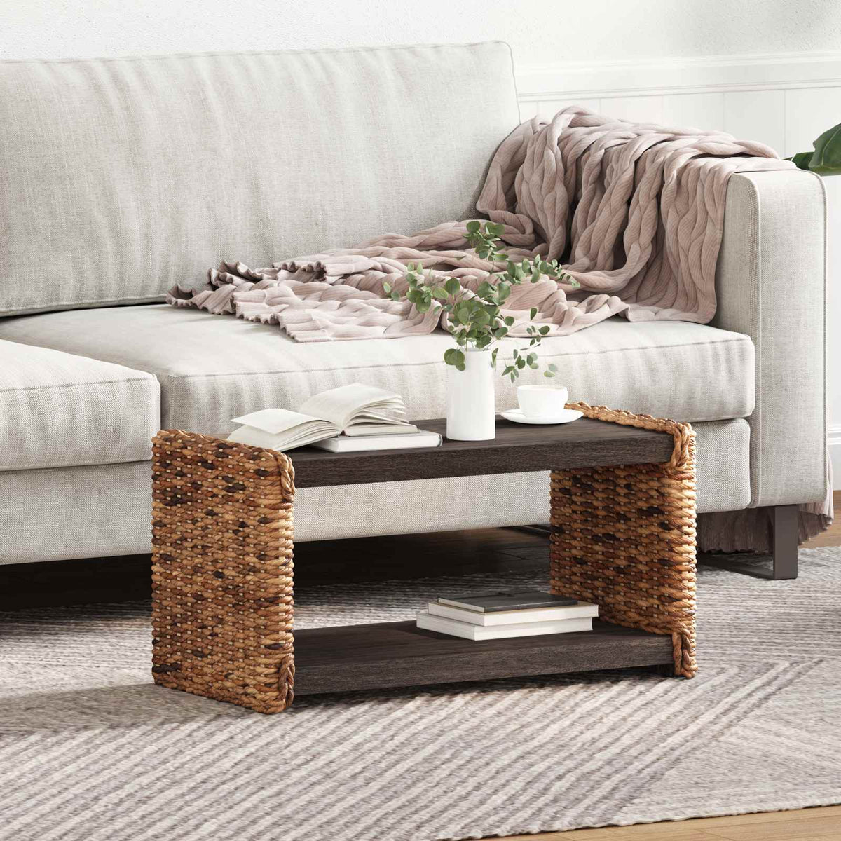 Salontafel Naturel 70 x 35 x 35 cm Massief Mahoniehout is nu te koop bij PeponiXL, paradijselijk wonen!