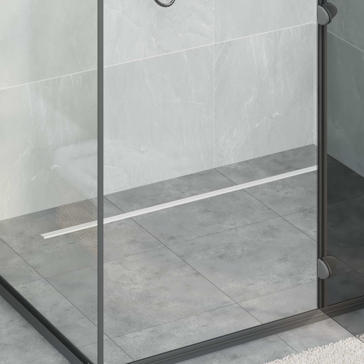 360° Doucheafvoer Met Slank Model Zilver 100 cm is nu te koop bij PeponiXL, paradijselijk wonen!