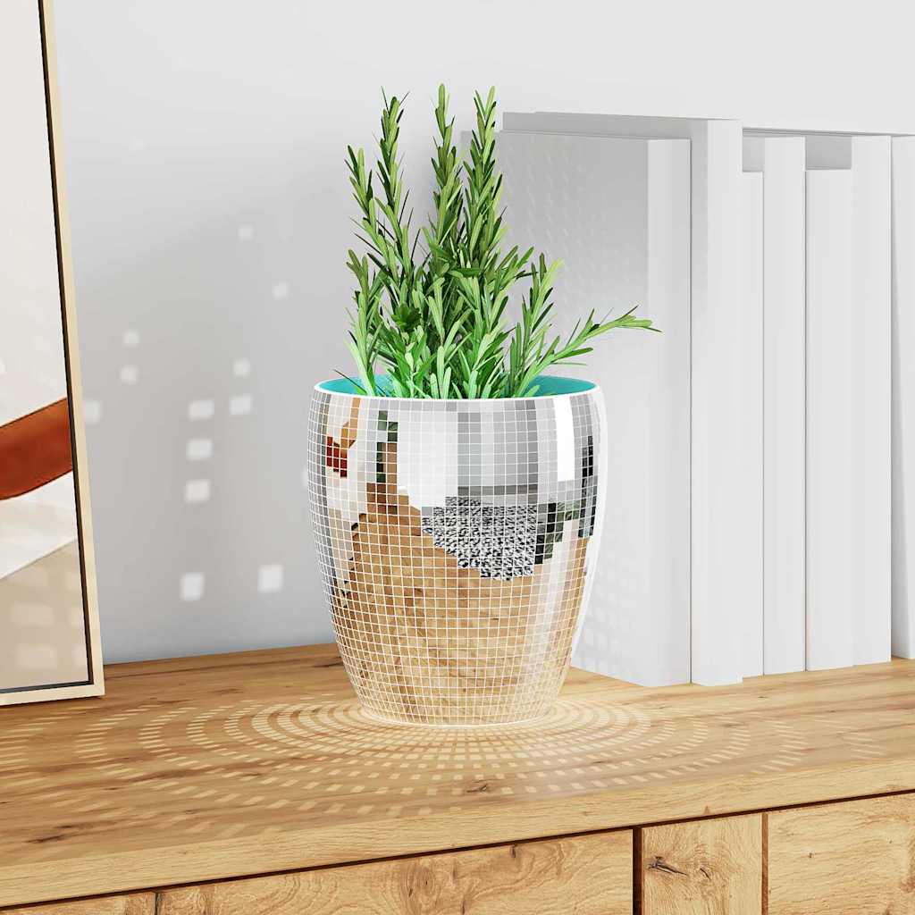 Spiegelmozaïek Tegel Geometrisch 3 pcs Zilver 100 x 4 cm Glas is nu te koop bij PeponiXL, paradijselijk wonen!