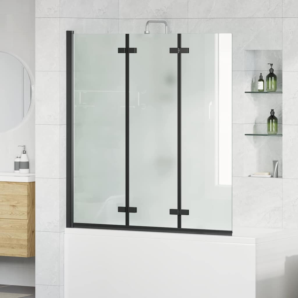Douche Omhulsel Zwart 130 x 138 cm ESG-glas en aluminium is nu te koop bij PeponiXL, paradijselijk wonen!