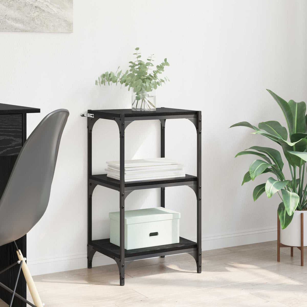 Boekenkast Zwart eiken 40 x 33 x 70,5 cm is nu te koop bij PeponiXL, paradijselijk wonen!