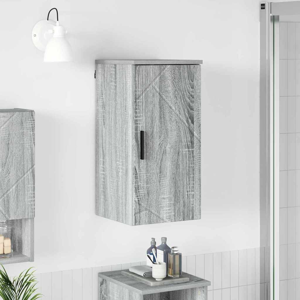 Badkamer Kast Wandgemonteerd Grijs Sonoma 30 x 31,5 x 61 cm is nu te koop bij PeponiXL, paradijselijk wonen!