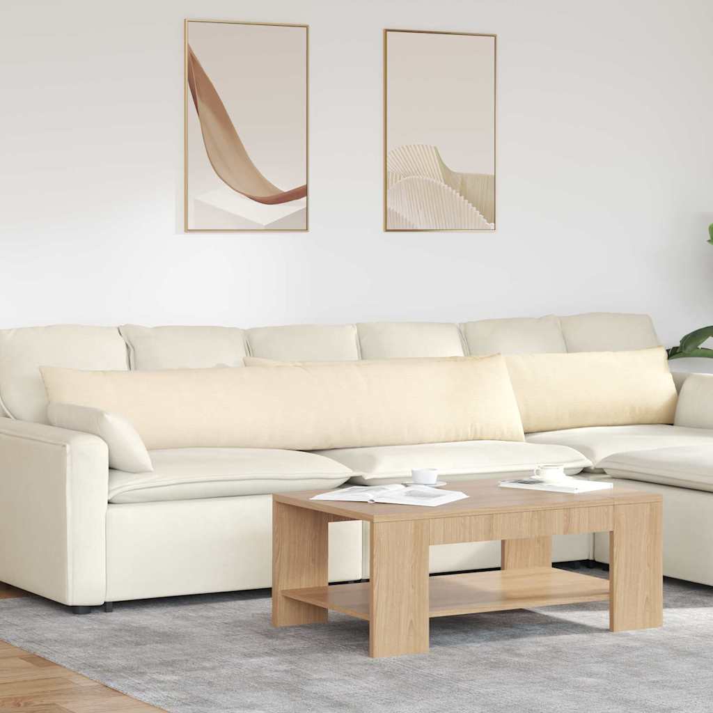 Sofa Kussens 2 stuks Crème 200 x 40 cm Cordstof is nu te koop bij PeponiXL, paradijselijk wonen!