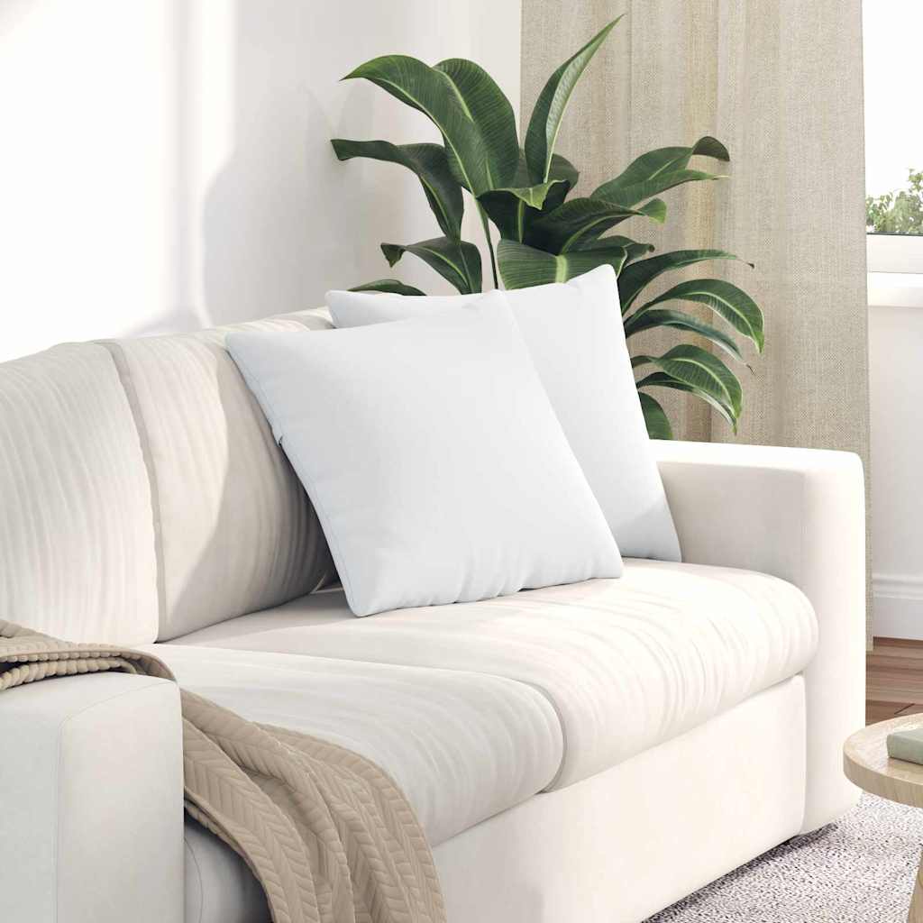 Sofa Kussens 2 pcs Wit 45 x 45 cm Stof is nu te koop bij PeponiXL, paradijselijk wonen!
