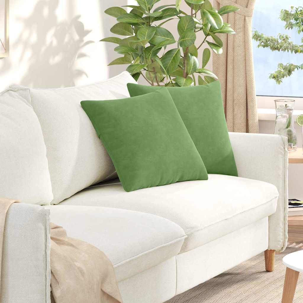 Sofa Kussens 2 stuks Lichtgroen 45 x 45 cm Cordstof is nu te koop bij PeponiXL, paradijselijk wonen!