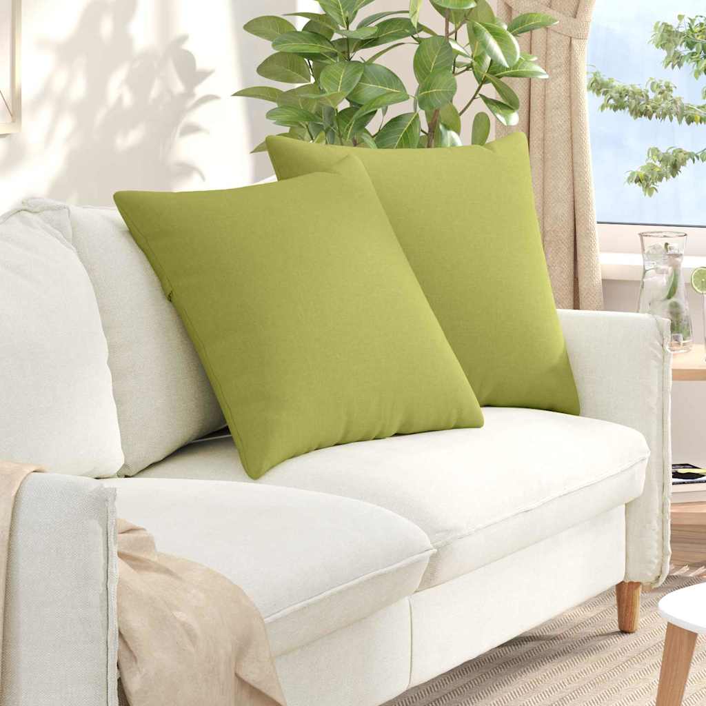 Sofa Kussens 2 pcs Lichtgroen 60 x 60 cm Stof is nu te koop bij PeponiXL, paradijselijk wonen!