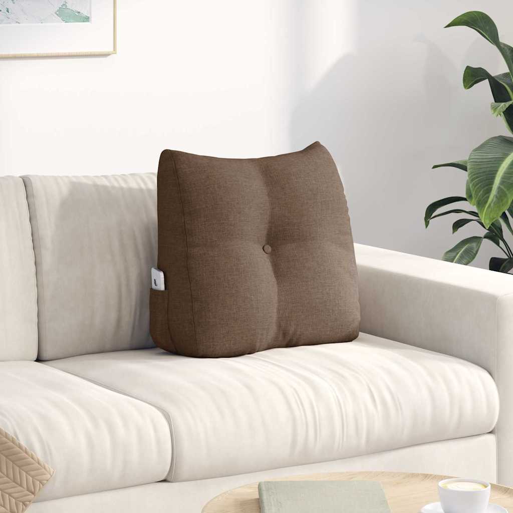 Rugkussen Bruin 45 x 24 x 50 cm Stof is nu te koop bij PeponiXL, paradijselijk wonen!