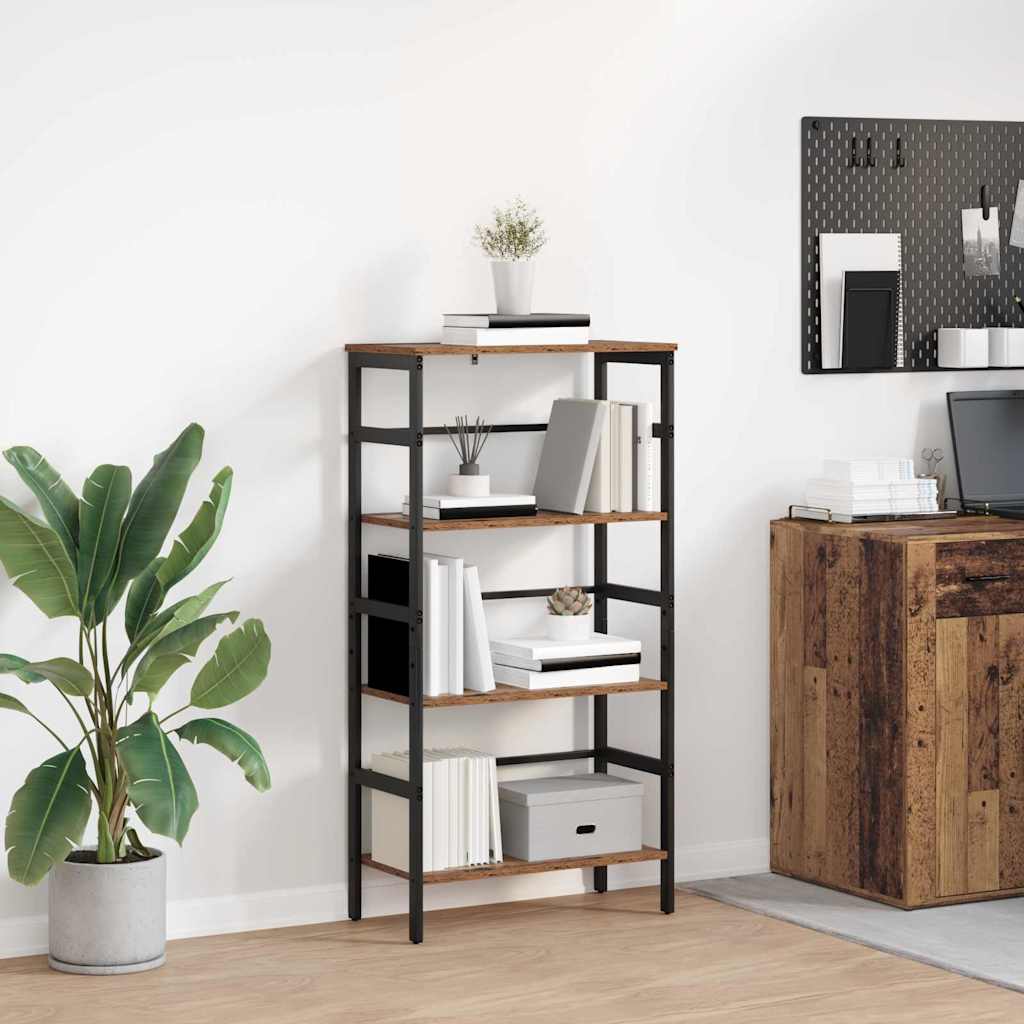Boekenkast Oud Hout 60 x 29,5 x 115 cm Bewerkt hout is nu te koop bij PeponiXL, paradijselijk wonen!