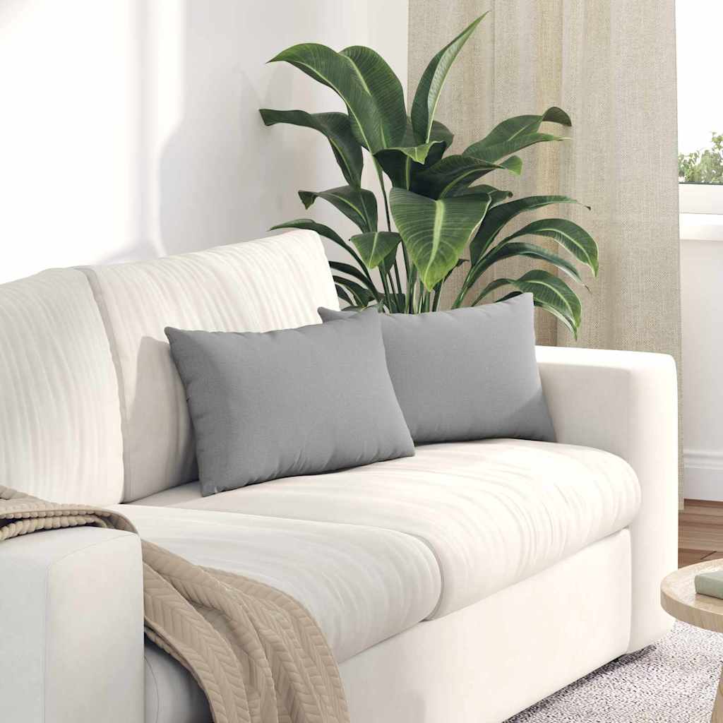Sofa Kussens 2 pcs Wolkengrijs 50 x 30 cm Stof is nu te koop bij PeponiXL, paradijselijk wonen!