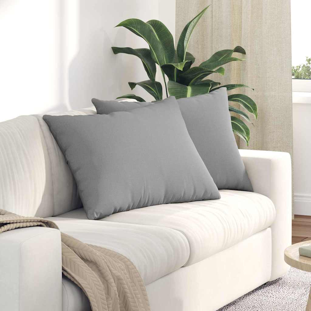 Sofa Kussens 2 pcs Wolkengrijs 70 x 50 cm Stof is nu te koop bij PeponiXL, paradijselijk wonen!