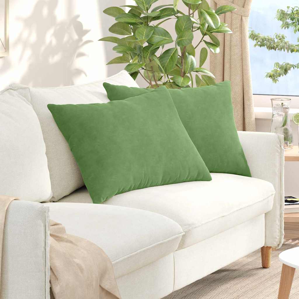 Sofa Kussens 2 stuks Lichtgroen 70 x 50 cm Cordstof is nu te koop bij PeponiXL, paradijselijk wonen!