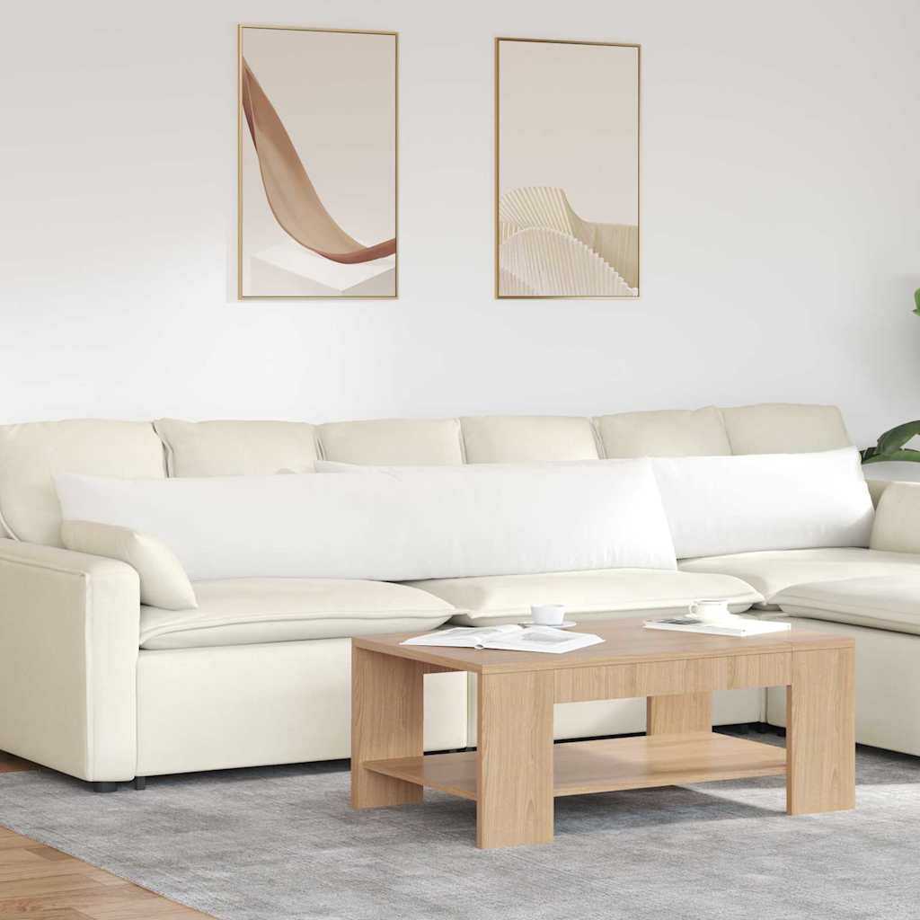Sofa Kussens 2 pcs Wit 200 x 40 cm Stof is nu te koop bij PeponiXL, paradijselijk wonen!