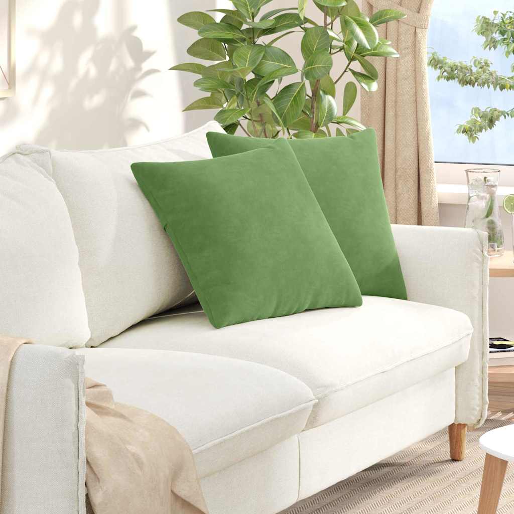 Sofa Kussens 2 stuks Lichtgroen 50 x 50 cm Cordstof is nu te koop bij PeponiXL, paradijselijk wonen!